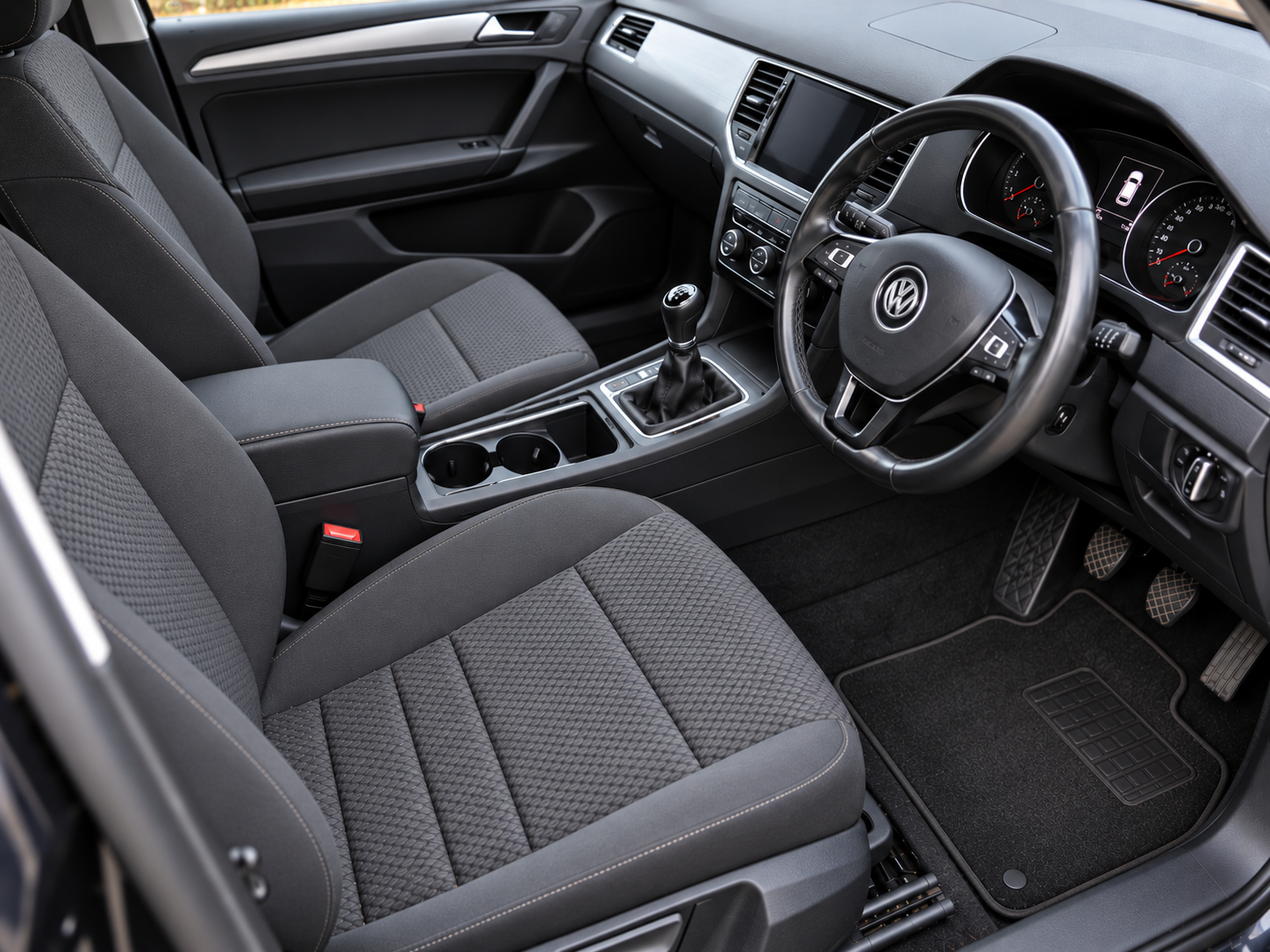 The matching interior after cleaning